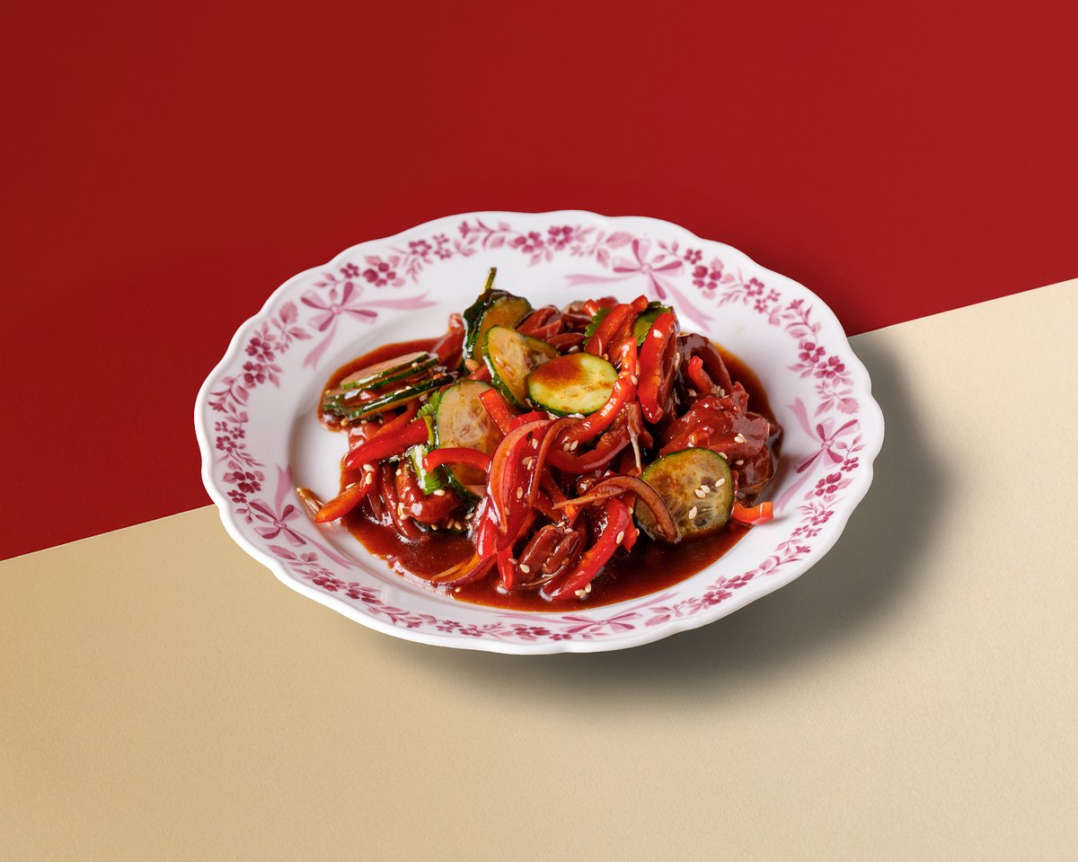 Севиче из вырезки с перцем рамиро и чили