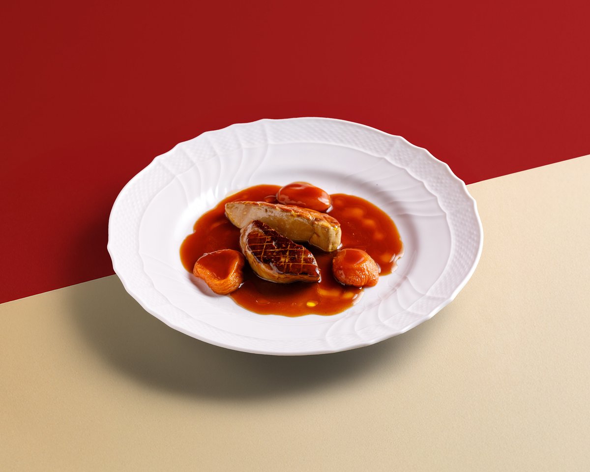 Фуа-гра с абрикосом и амаретто